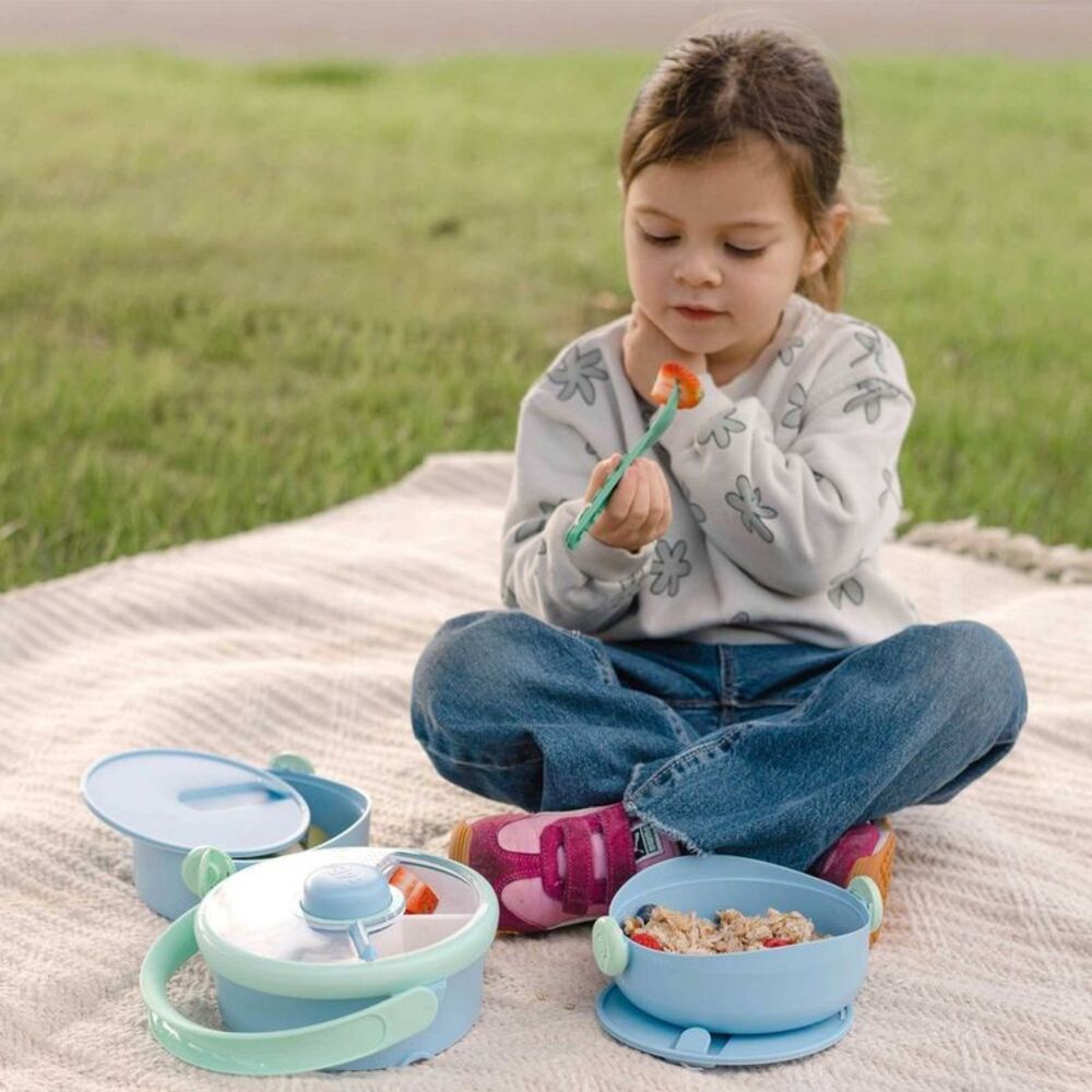 GoBe -  Kids' On-the-Go Lunch Stack - Twinberry Blue - Picture 8 of 8